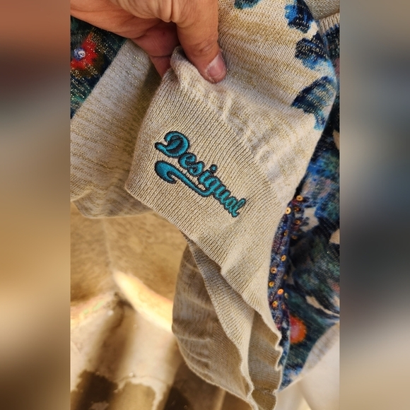 Desigual multicolored‎ classic hip-length sweater - Picture 3 of 5